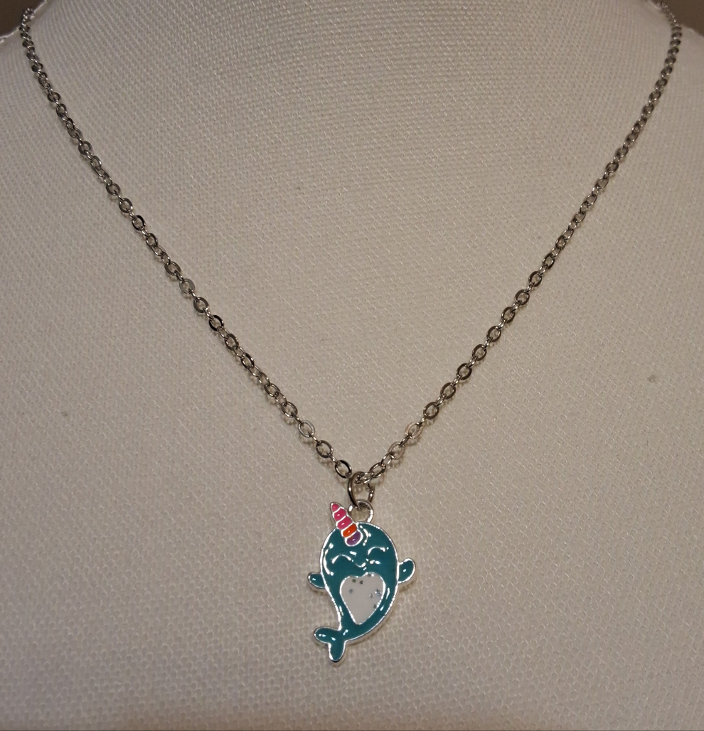 Kids Blue Whale Necklace Style # 766