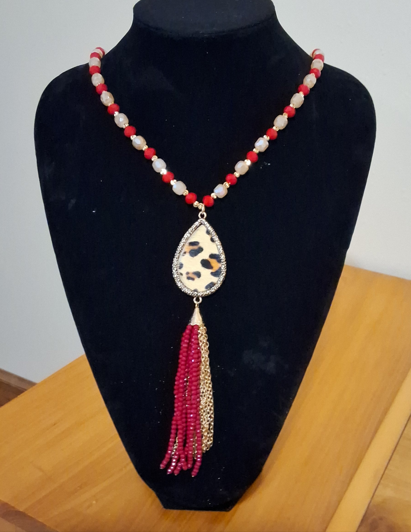 Red and Gold Necklace Style # 310