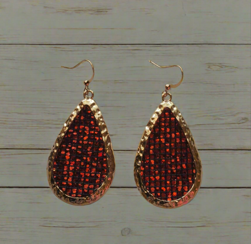 Red Earrings Style # 829