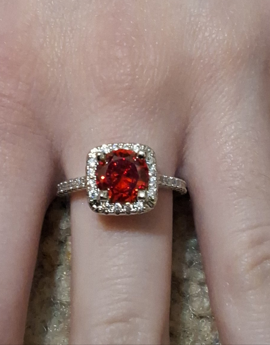 Red Size 7 Ring Style # 702