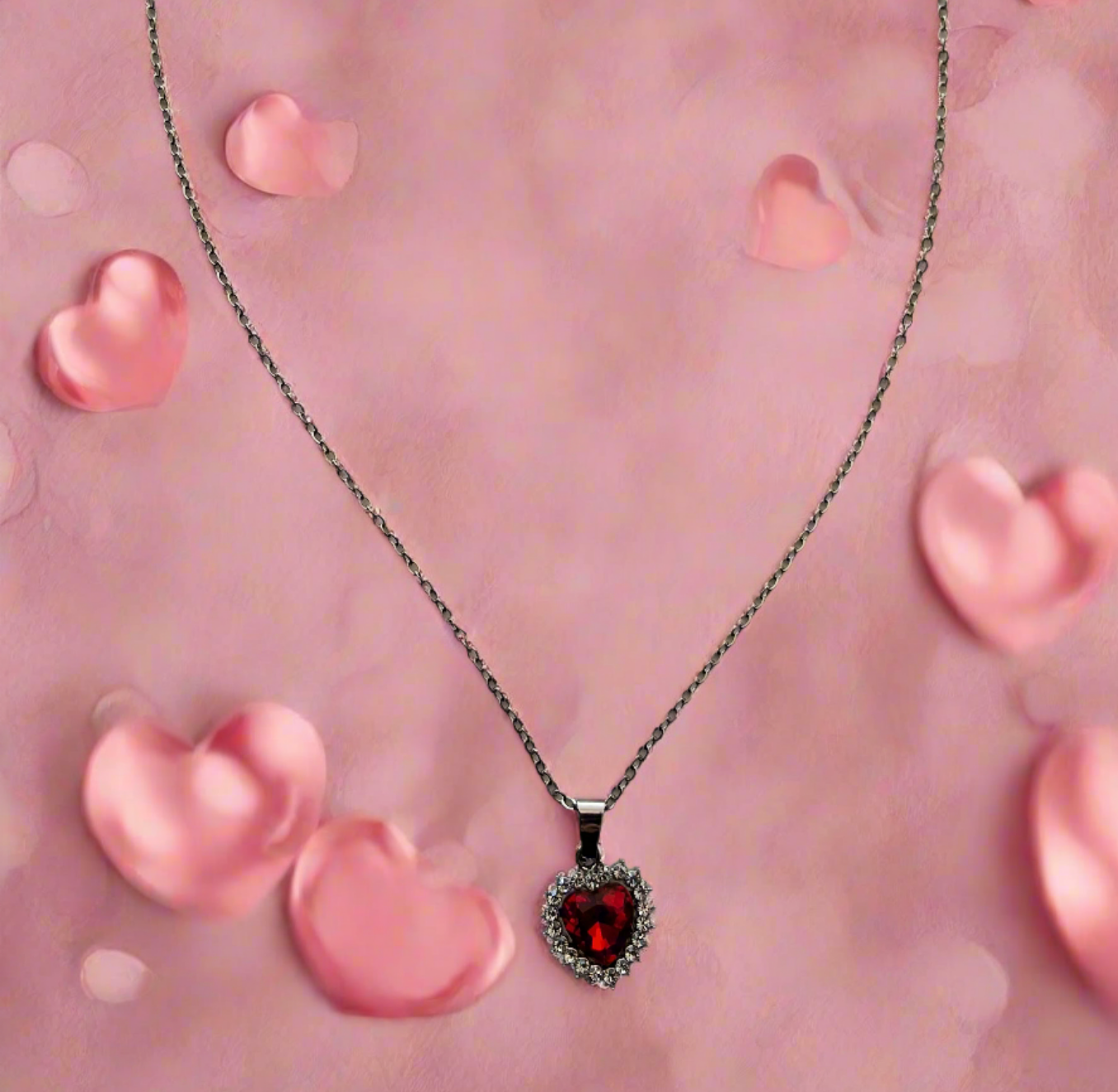 Red Heart Necklace Style # 1225