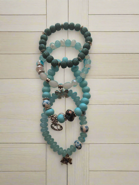 Blue Bracelet Set Style # 1000