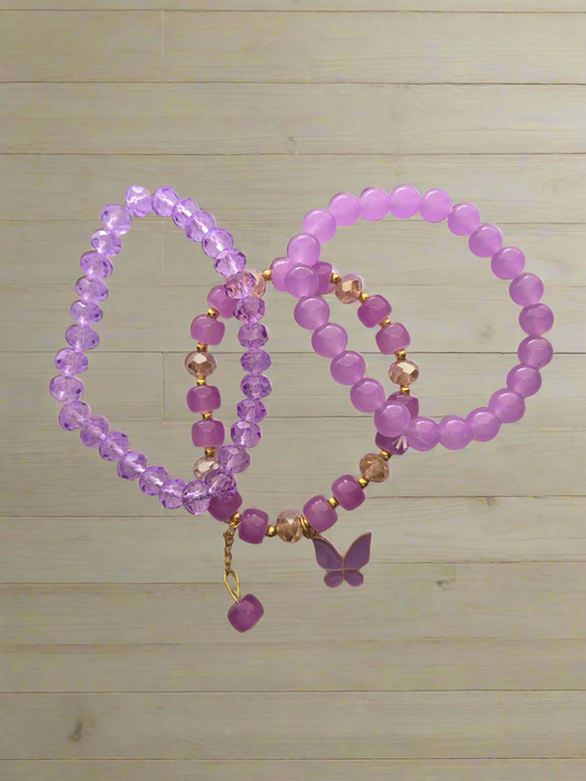 Purple Bracelet Set Style # 995