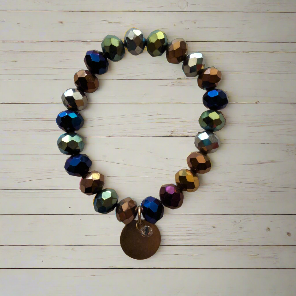 Multi-color Charm Bracelet Style # 659