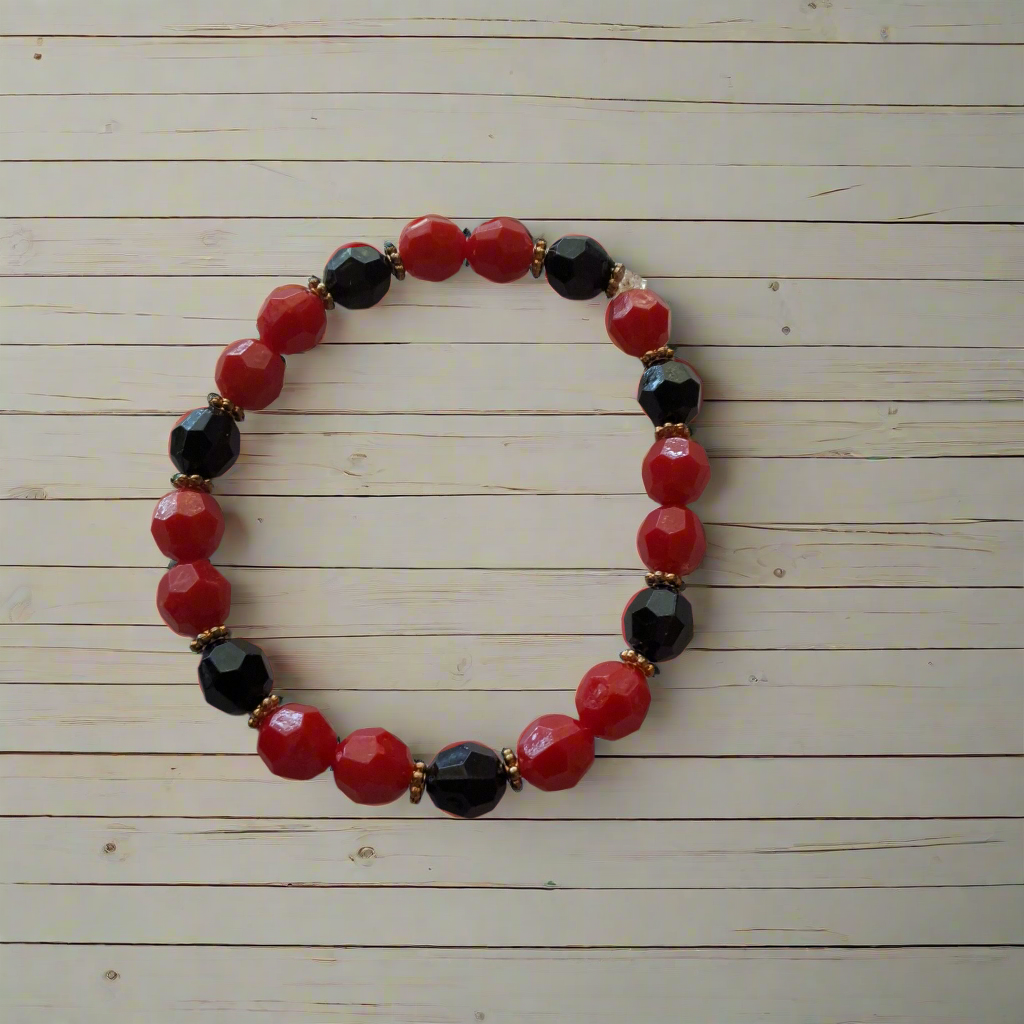 Red and Black Bracelet Style # 72