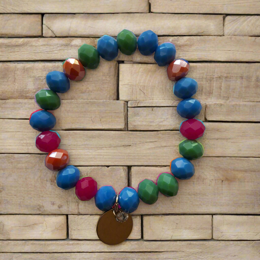 Multi-color Charm Bracelet Style # 687