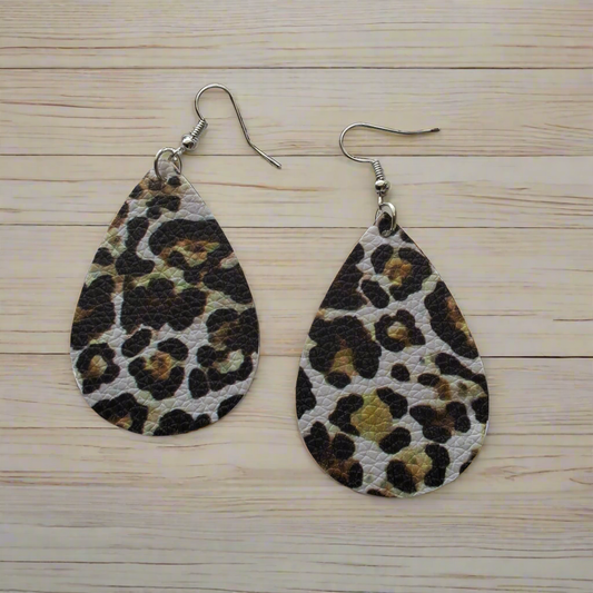 Leopard Print Earrings Style # 142