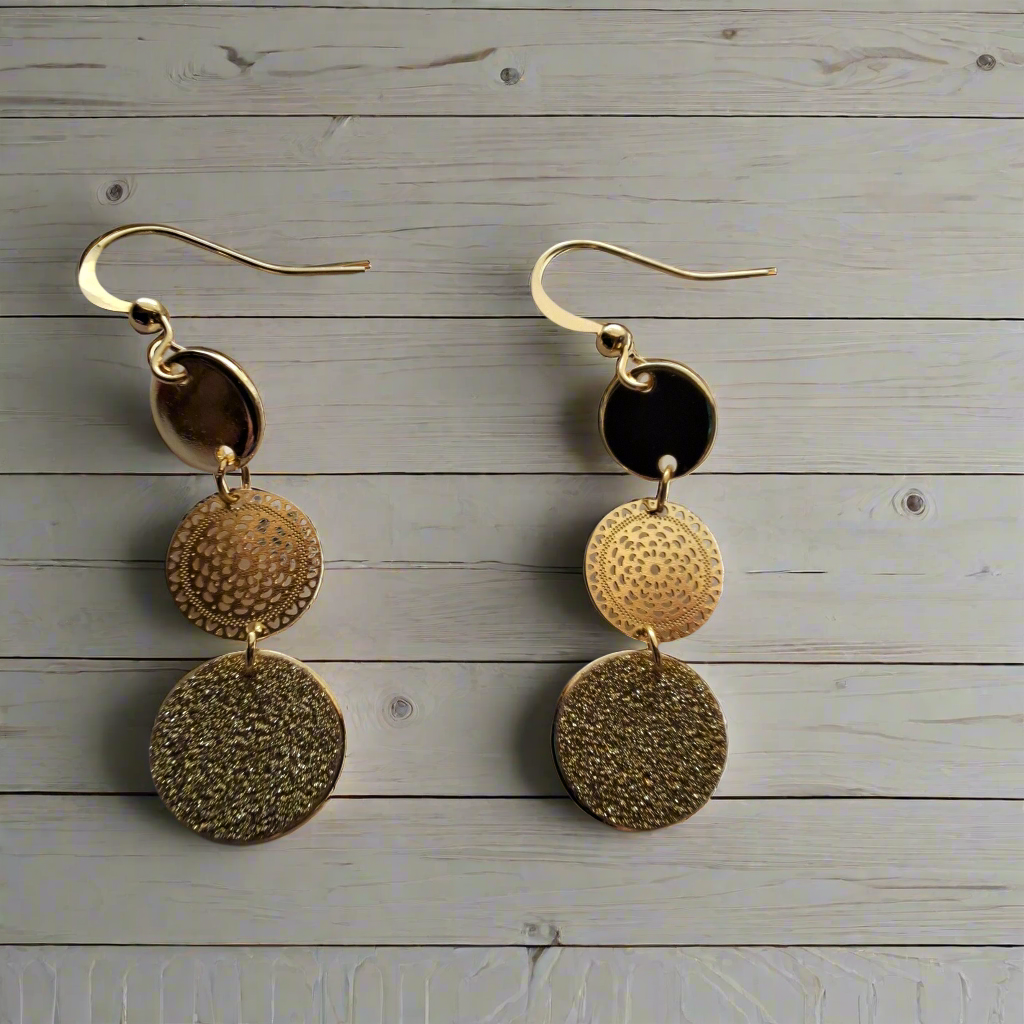 Gold Earrings Style # 842