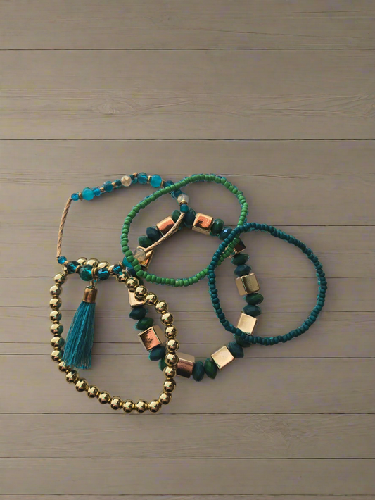 Green Bracelet Set Style # 970