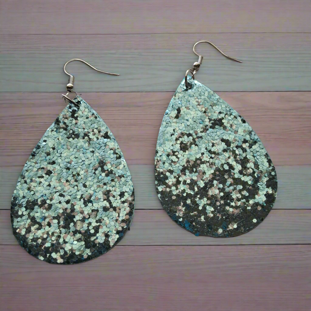 Blue Sparkle Earrings Style # 113