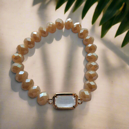 Light Brown Charm Bracelet Style # 680