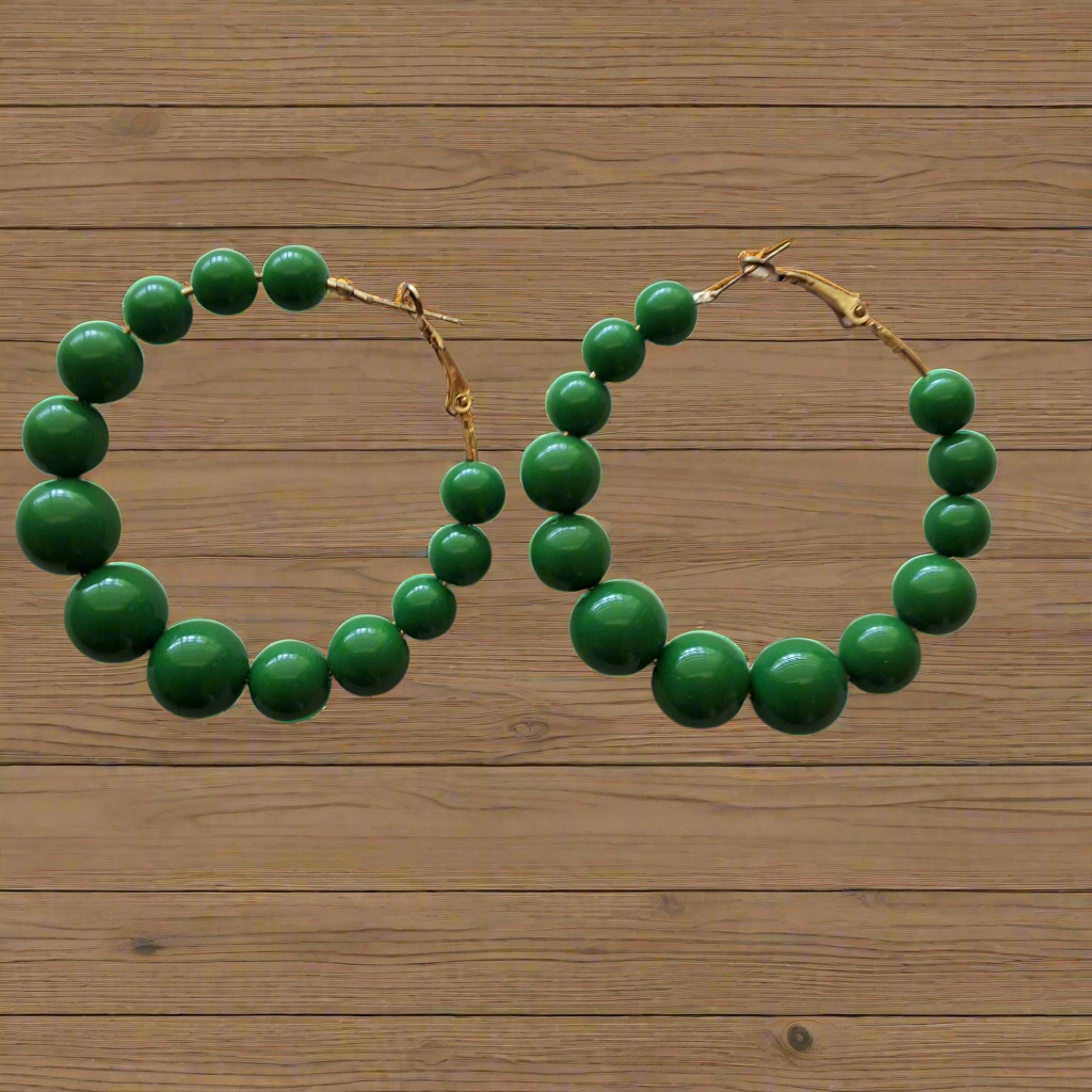 Green Earrings Style # 537