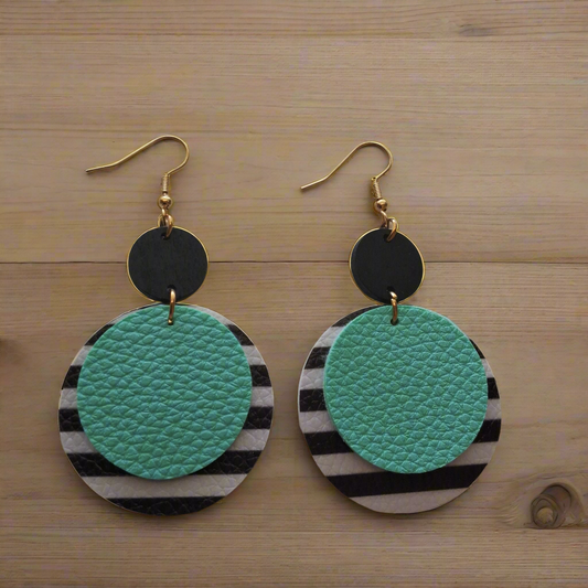 Light Teal Earrings Style # 507