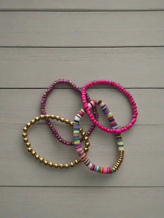 Multi-color Bracelet Set Style # 989