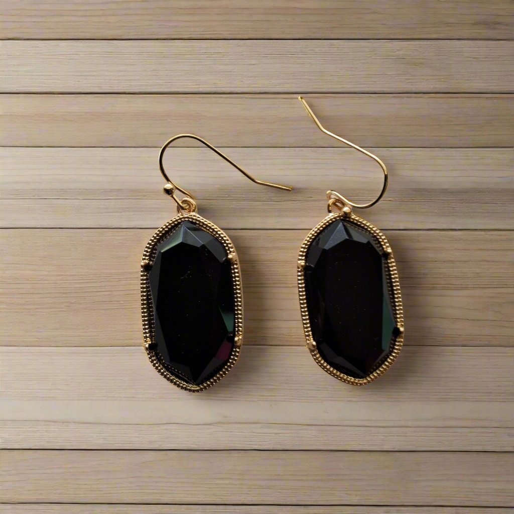 Black Earrings Style # 1015