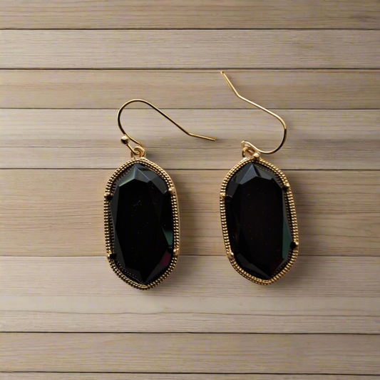 Black Earrings Style # 1015