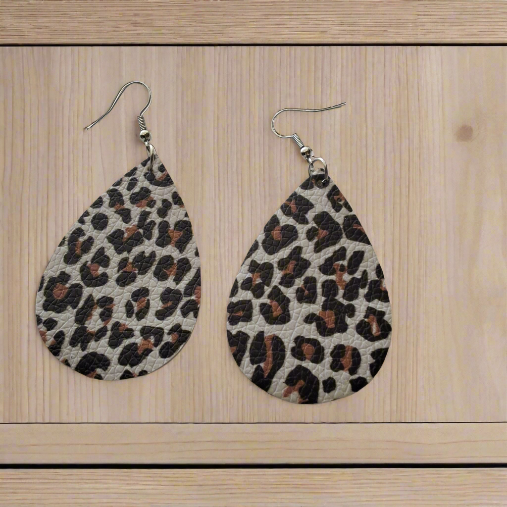 Leopard Print Earrings Style # 143