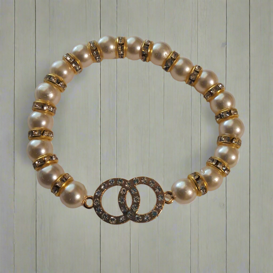 Pearl and Gold Bracelet Style # 925