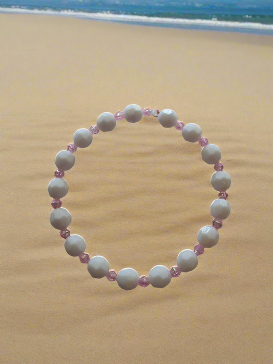 Pink and Clear Bracelet Style # 226