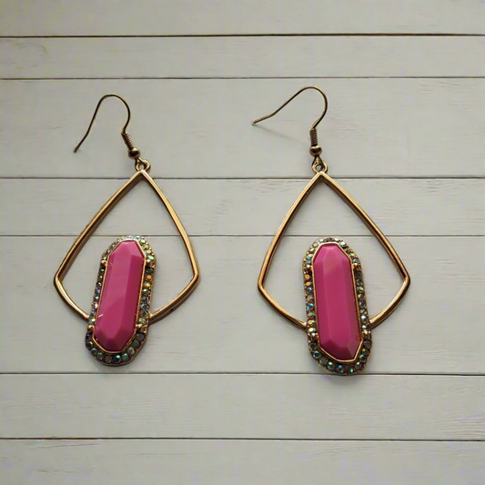 Pink Earrings Style # 472