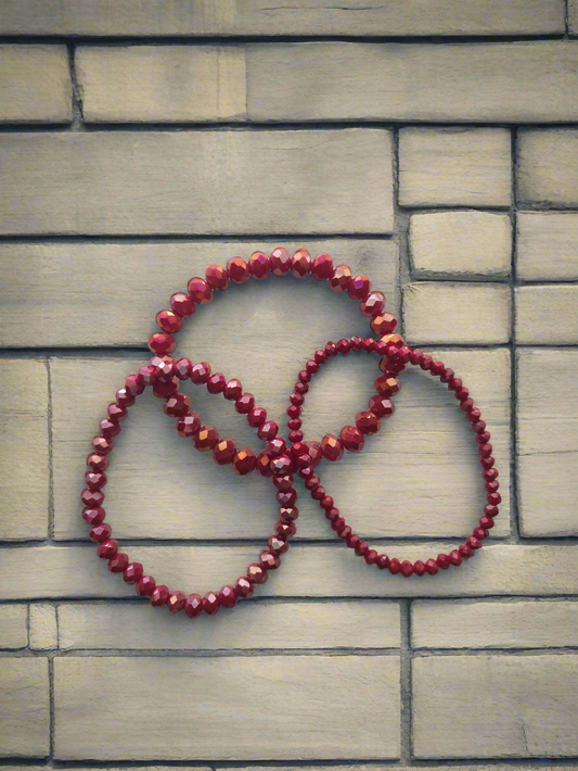 Red Bracelet Set Style # 672