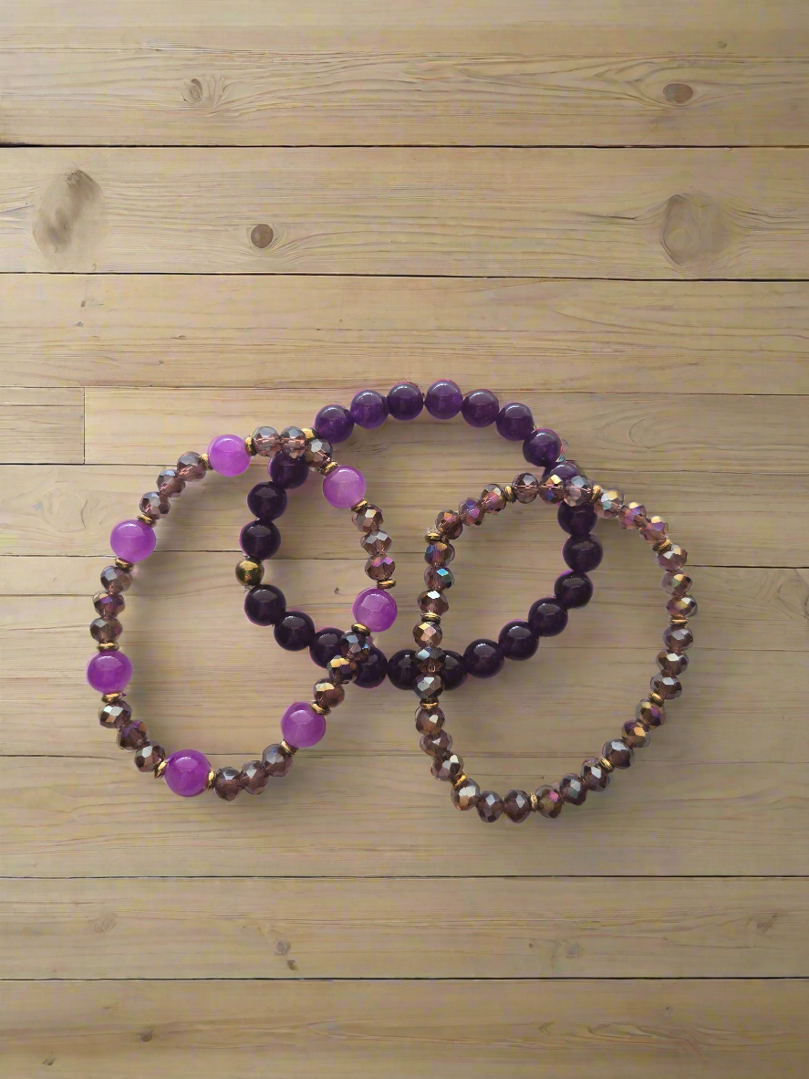 Purple Bracelet Set Style # 988