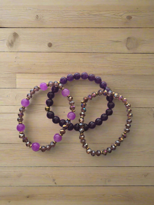 Purple Bracelet Set Style # 988