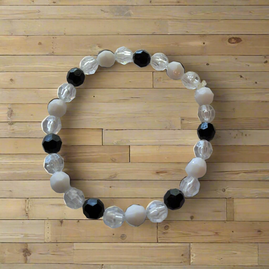 White and Black Bracelet Style # 23