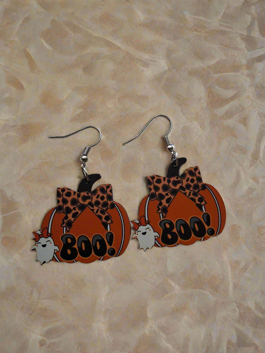 Pumpkin BOO Earrings # 1106