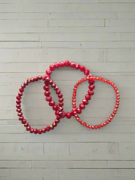 Red Bracelet Set Style # 408