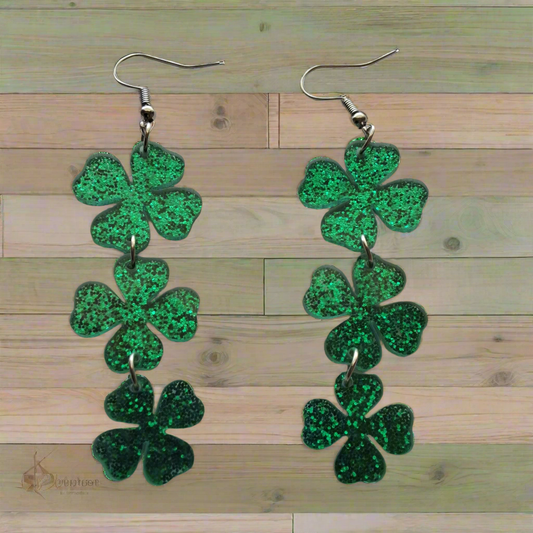 Saint Patrick's Day Green Earrings Style # 749