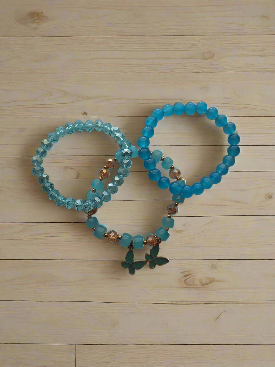 Blue Bracelet Set Style # 996