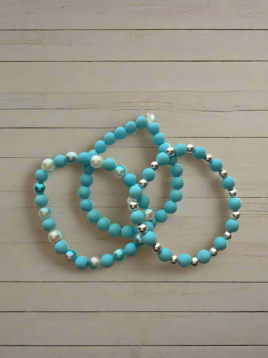 Light Blue Bracelet Set Style # 232