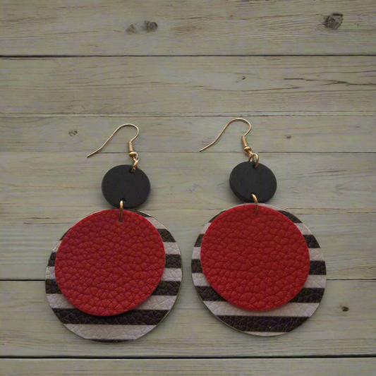 Red Earrings Style # 503