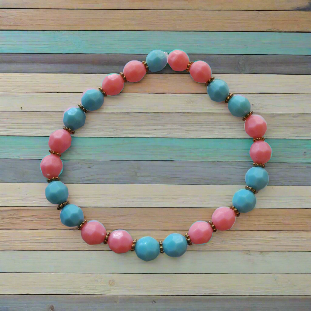 Pink and Blue Bracelet Style # 251