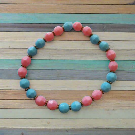 Pink and Blue Bracelet Style # 251