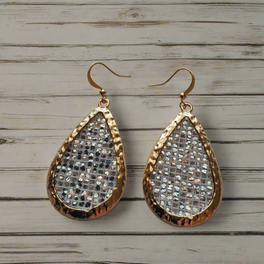 Silver and Gold Earrings Style # 831