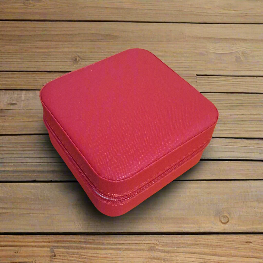 Red Travel Jewelry Box Style # 775