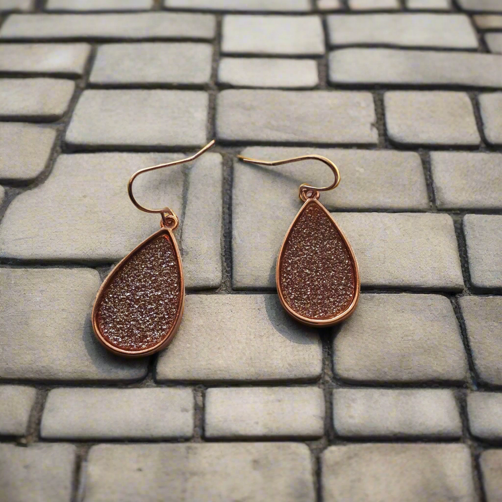 Rose Gold Earrings Style # 527