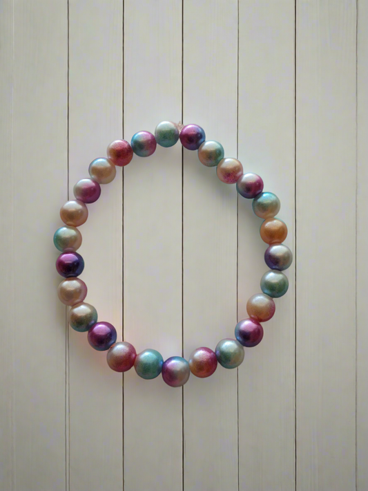 Multi-color pearl Bracelet Style # 369