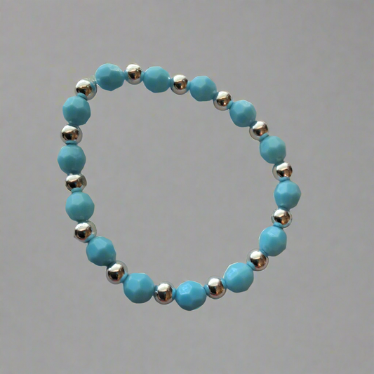 Blue and Silver Bracelet Style # 367