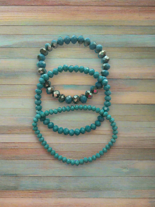 Teal Bracelet Set Style # 193
