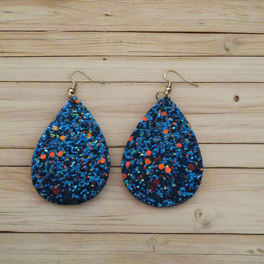 Blue Sparkle Earrings Style # 157