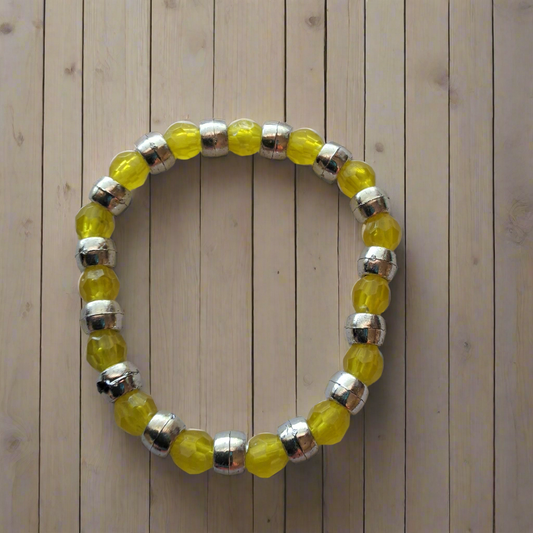 Yellow and Silver Bracelet Style # 40