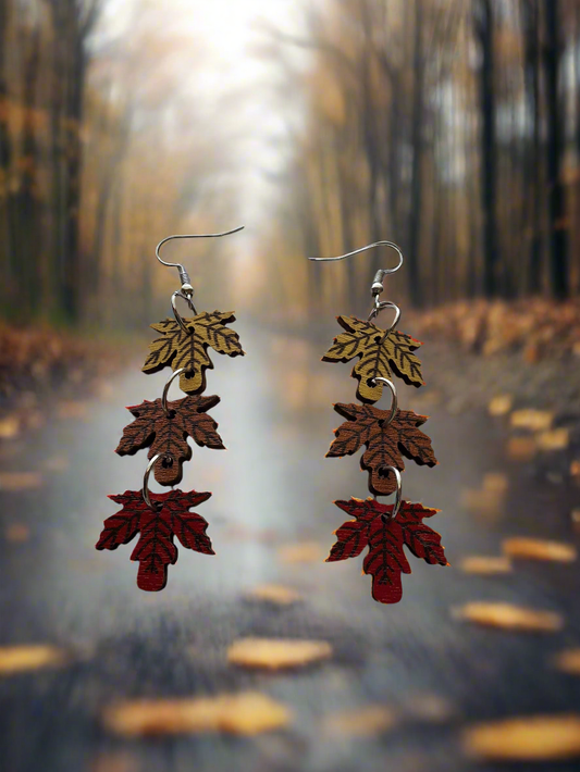 Fall Leave Earrings Style # 1085