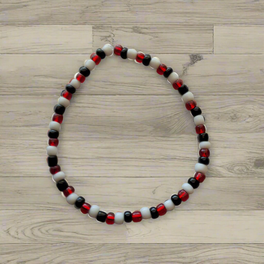 Red, White, and Black Bracelet Style # 33