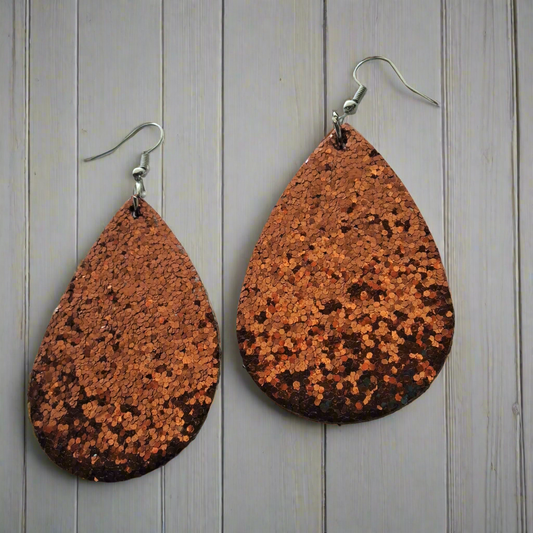 Copper Sparkle Earrings Style # 156