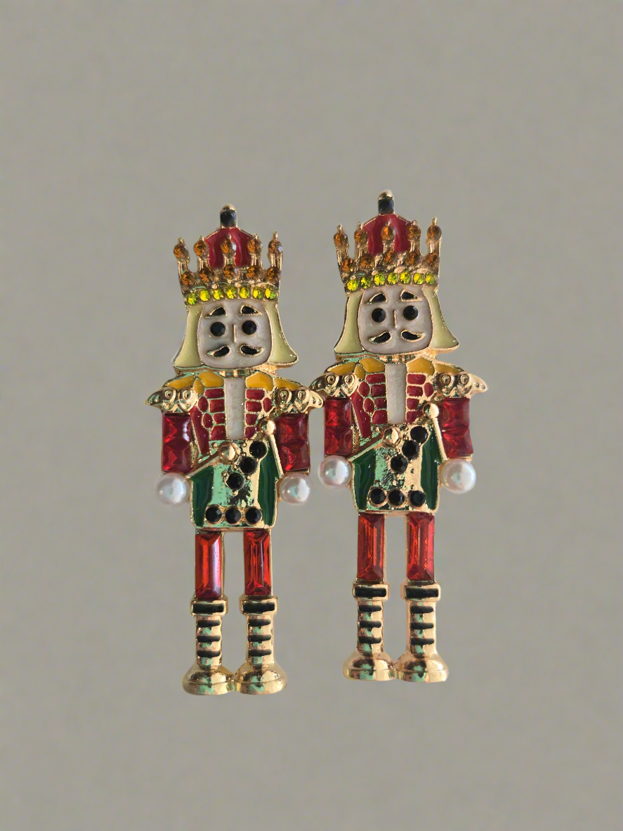 Red Nutcracker Earrings Style #1189