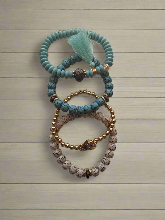 Blue Bracelet Set Style # 1003