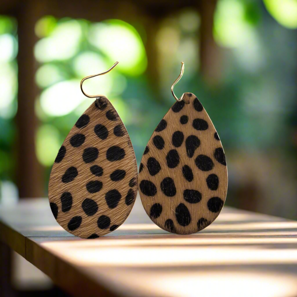 Leopard Print Earrings Style # 793